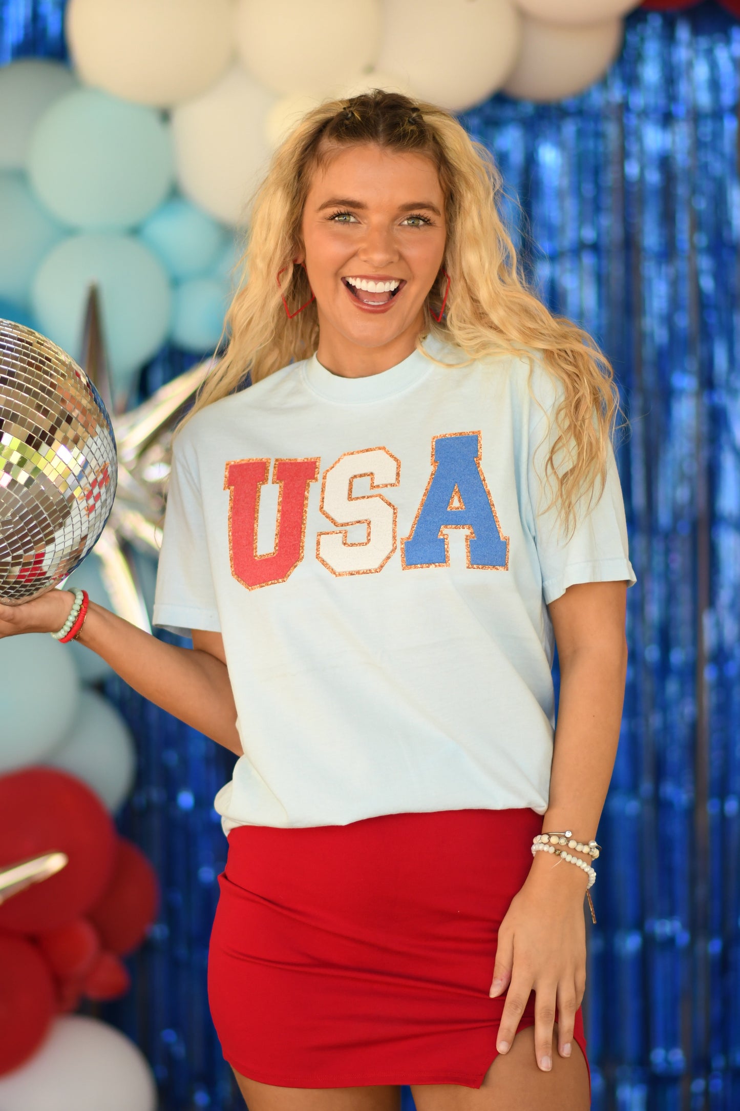 USA Faux Patch Tee