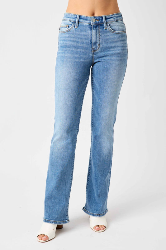 Just Blue Mid-Rise Waist Straight Jeans